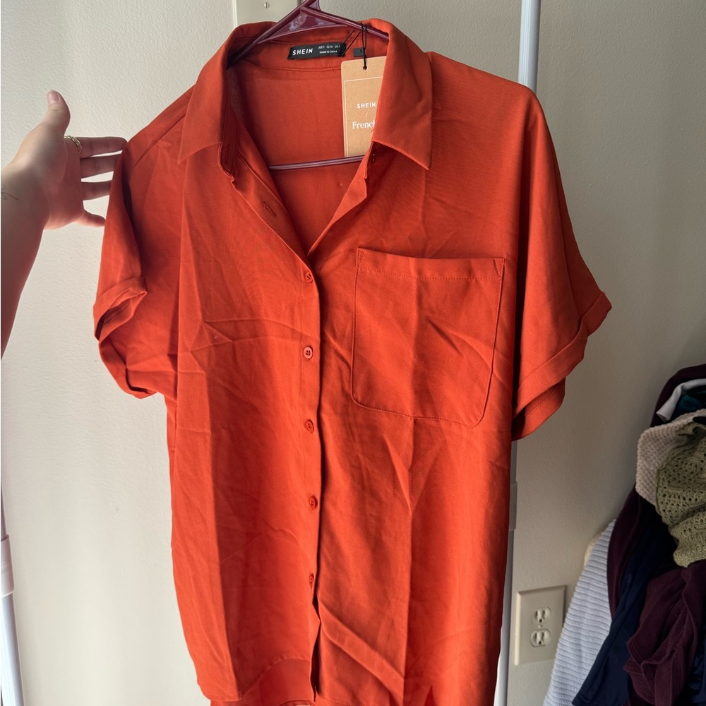 SHEIN Button Down Shirt